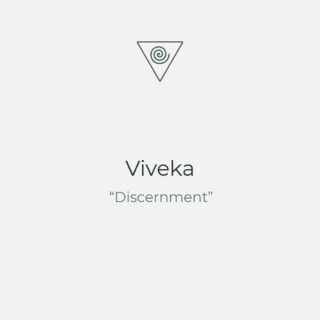 Viveka is the ability to obtain sharp perceptions and to judge well. Viveka is a fundamental element of yoga practice because it enables us to discriminate between the real and the ureal, between our conditioning and the connection to our core values and self.

By cultivating viveka you become empowered and enhance your wisdom and trust in yourself. I like to see viveka as an enquiry into my truth. Here I share some tips for enhancing your intuition.

~ Focus on asking yourself sincere questions. (This can be your practice for a long time and that’s absolutely fine!)
~ Don’t look for answers just let all of your thoughts, emotions and feelings arise without judgement.
~ Notice what thoughts, emotion, feeling or even sensations are persistent and keep coming up.
~ Keep practicing non-judgement and non-resistance to whatever arises in your awareness.
~Listen more, talk less.

#yoga #viveka #discernement #yogaphilosophy #yogapractice #wisdom #intuition #yogaeirini #sadhana #yogateacher #yogastudent