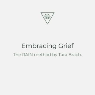Embracing Grief 

Grief can be a spiritual cleansing and is an absolutely essential coping mechanism for processing feelings such as loss, bitterness, etc. I understand that what I am going to share in this post may not resonate with you at the moment of grief but in my opinion sooner or later you should let the feelings, emotions, and sensations arise and be felt at their fullest in order for you to be able to move forward in your life. 

This method is called RAIN and is created by Tara Brach who is a renowned clinical psychologist and meditation teacher. 

What does RAIN stand for?

R- Recognise: The first step is to recognize what is going on within you right now. Notice what thoughts, emotions, behaviours or physical sensations arise within you. What is the story that your mind is telling you? Do you feel overwhelmed and confused by the situation? Do you feel anger, resentment, numb or despair? Mentally note the experience as it is felt, I feel hopeless, but avoid labeling your experience as "bad" or "good".

A - Allow: Next step is to allow the experience to be there. Even though you can feel the pain, you let it be with you and move through your body and that is ok. Breathe and each time you exhale you might want to repeat "I allow this".
 
I - Investigate: Now be more aware of the physical experience of grief. You move your attention from your mind to your body. Notice and be curious about the somatic sensations. Is there pain, numbness, pressure, aching? Any other sensations like dryness in the throat, the pounding of the heart. Sensations are the embodiment of emotions.

N - Nurture: The last step is nurturing yourself through the experience. Invite the feeling, emotion, belief, or physical sensation and treat them as if they were your friend. What do you need? Can you bring loving-kindness to your experience of grief? Can you relax and be gentle with yourself as you undergo this process? Or you might want to comfort your pain by hugging yourself. Inquire into what do you need right now but in a compassionate way.
